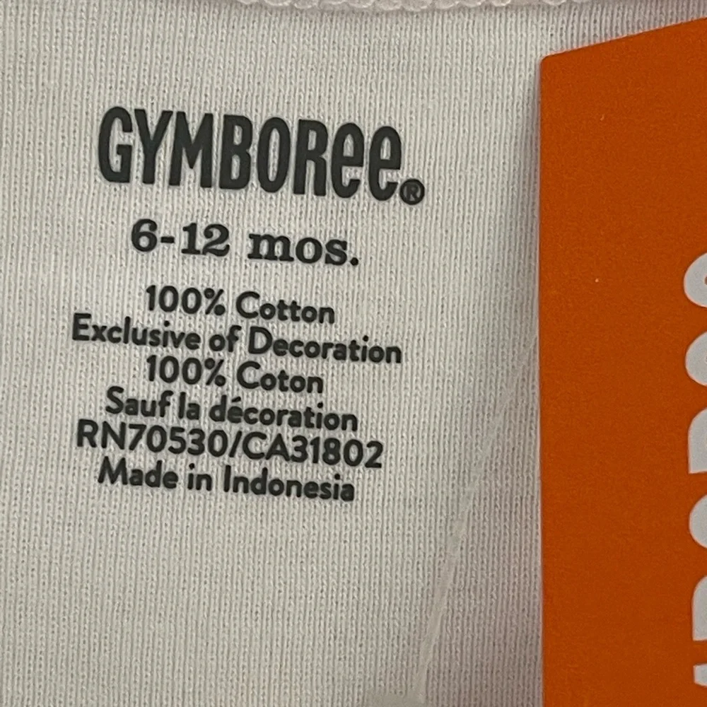 Gymboree Baby Girl White Tee with Yellow Lemon Graphic size 6-12 Months